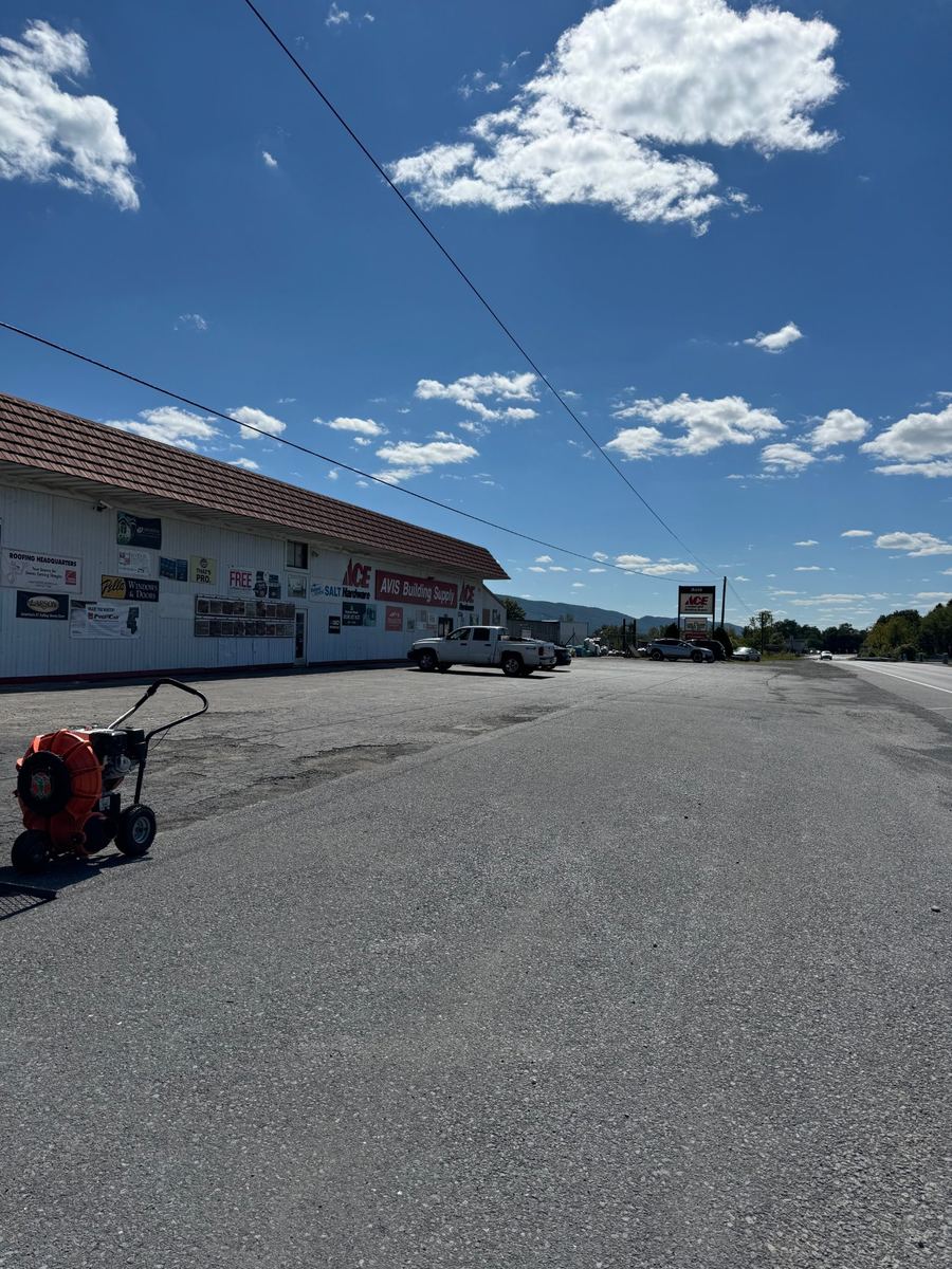 Commercial lot after sealcoating and parking line striping – Clinton County PA
